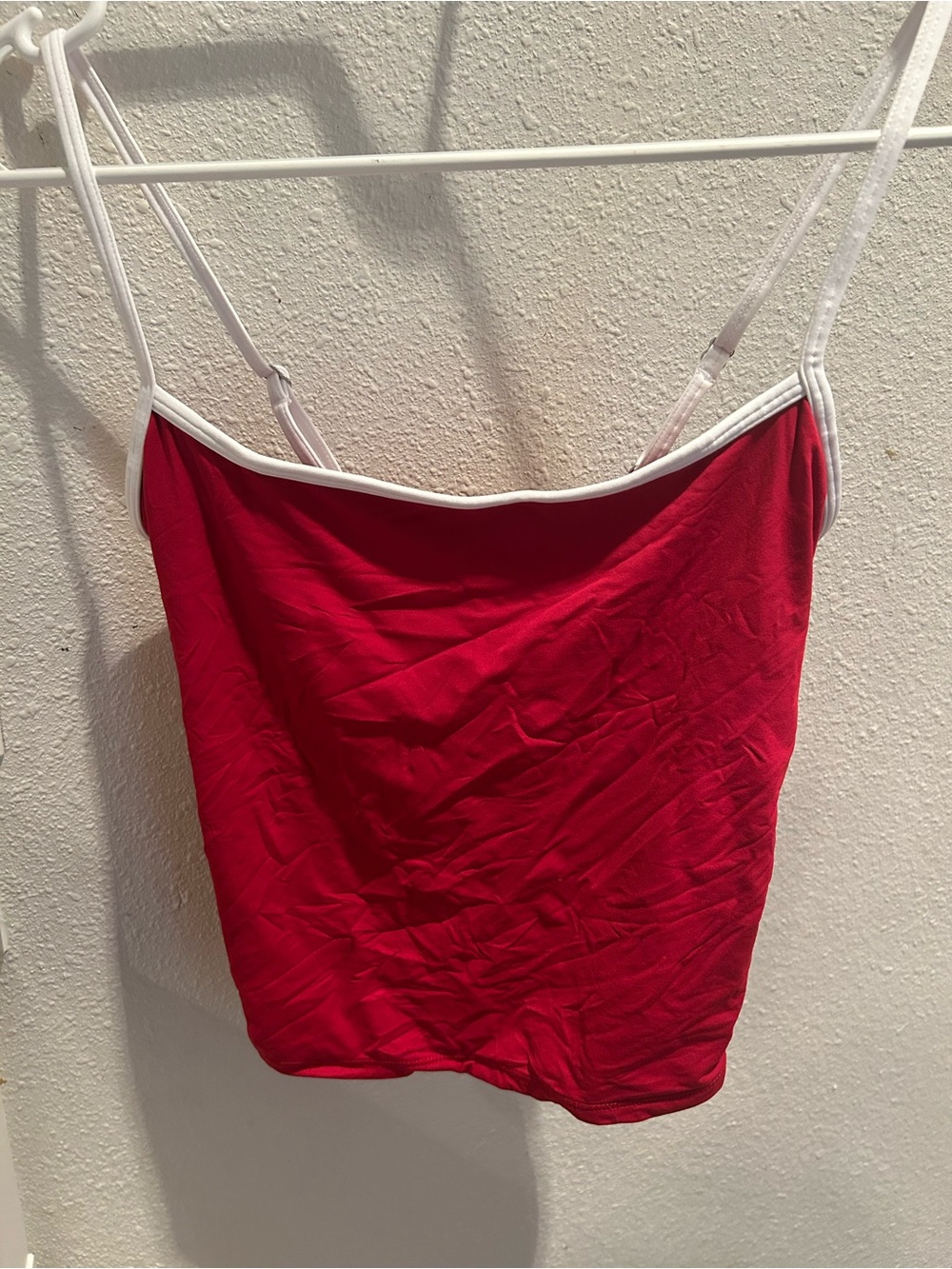 Suuksess Women’s Red Camisole Tank with White Trim